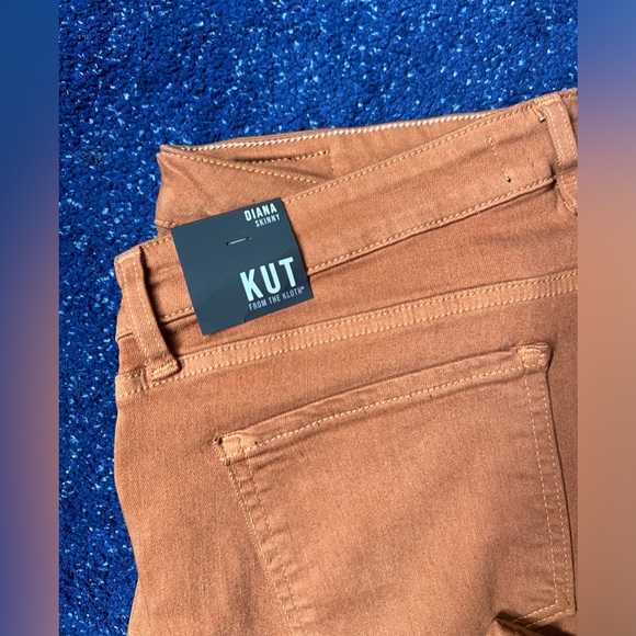 Kut - Diana skinny pants. New with tag Brown size 16 - Picture 2 of 3